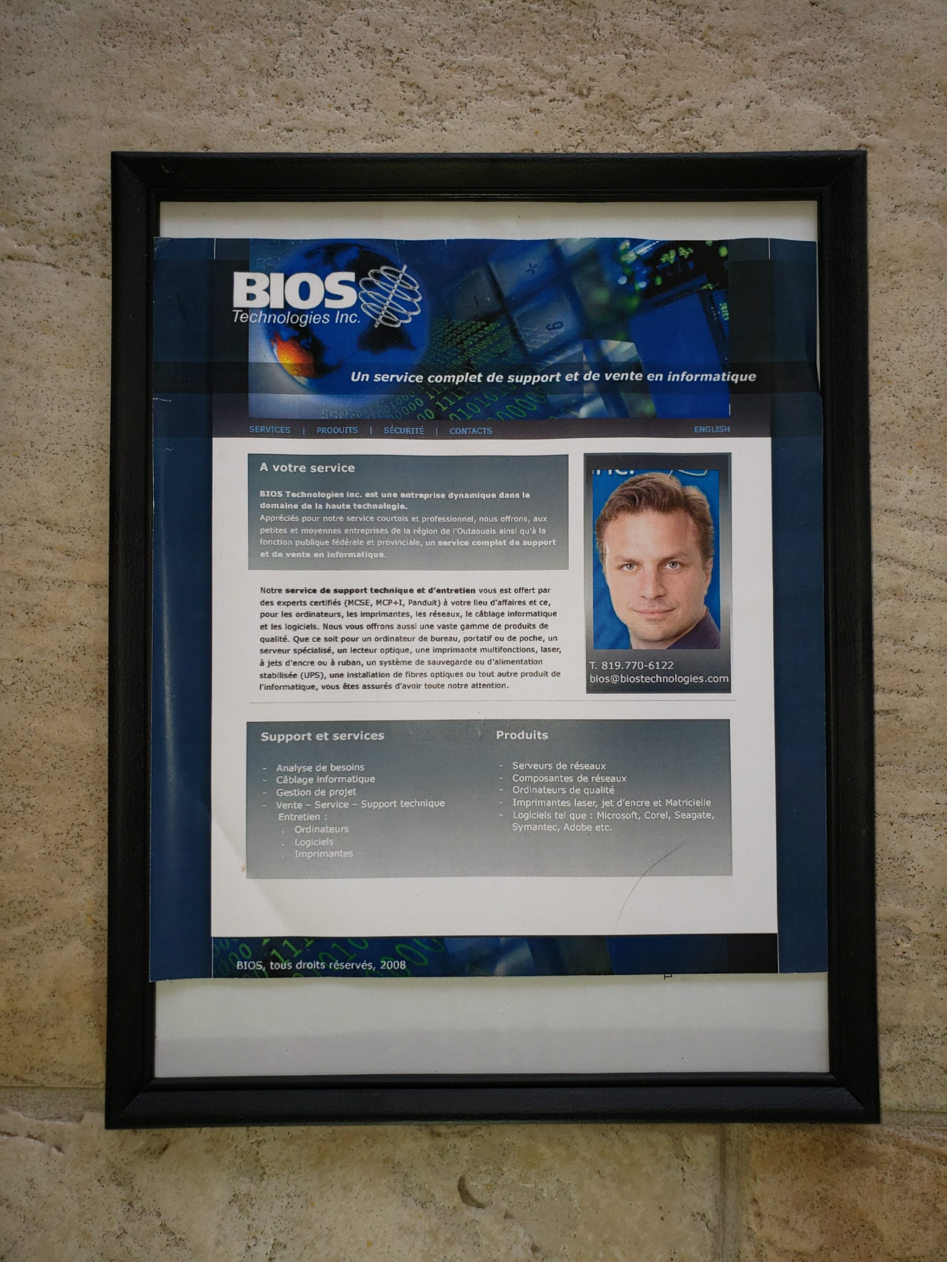 BIOS Technologies - publicité - Jean-François LeBlanc