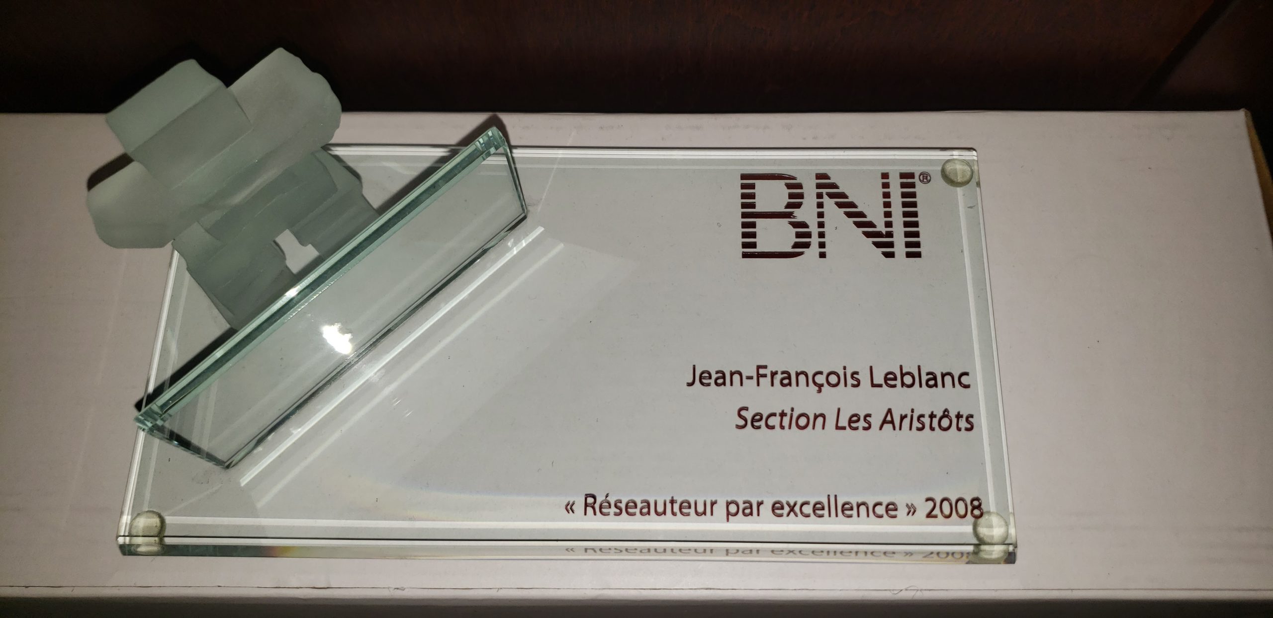 Quelques diplômes de mon temps dans les BNI (Business Network International)
