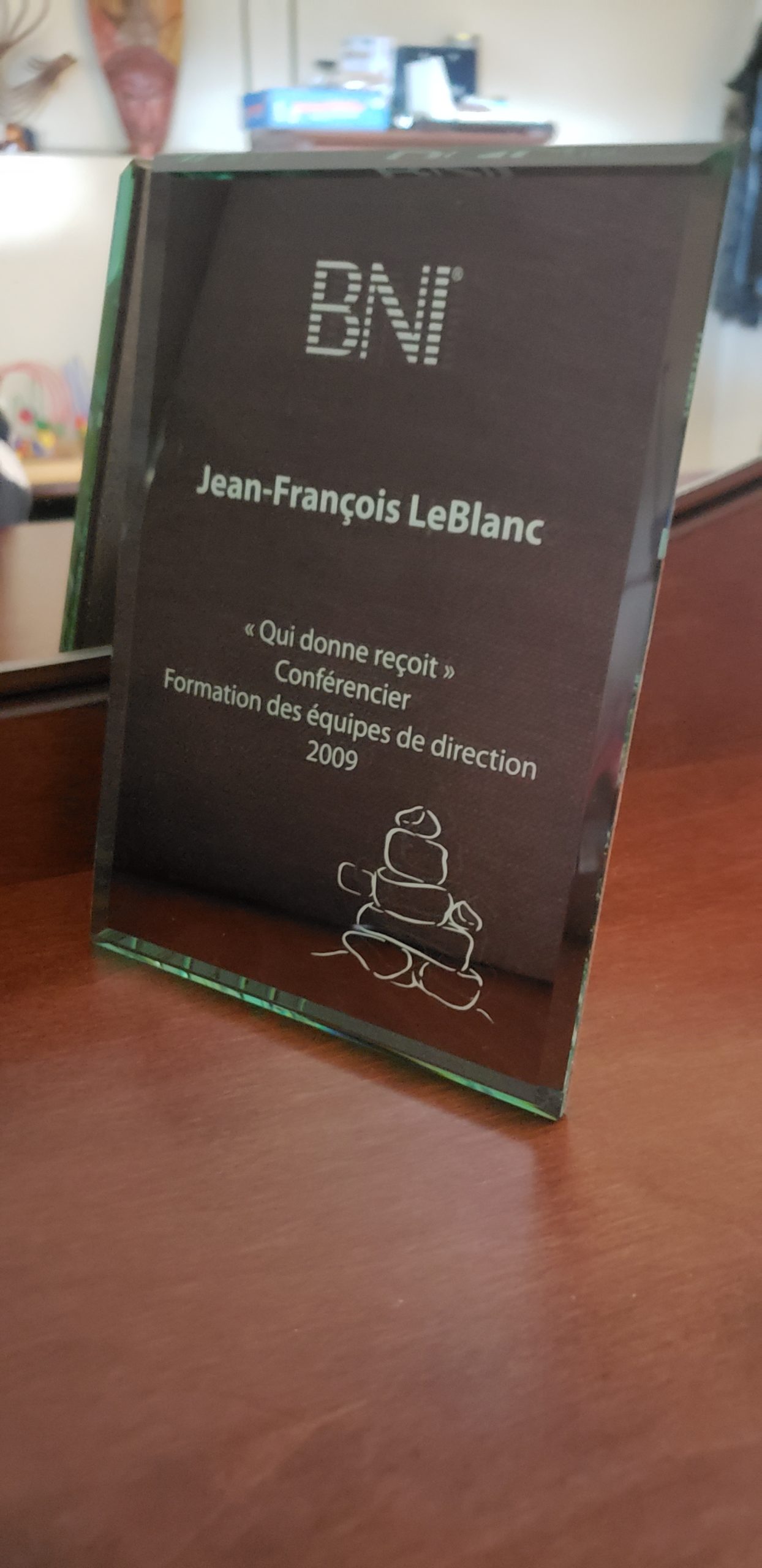 Quelques diplômes de mon temps dans les BNI (Business Network International)
