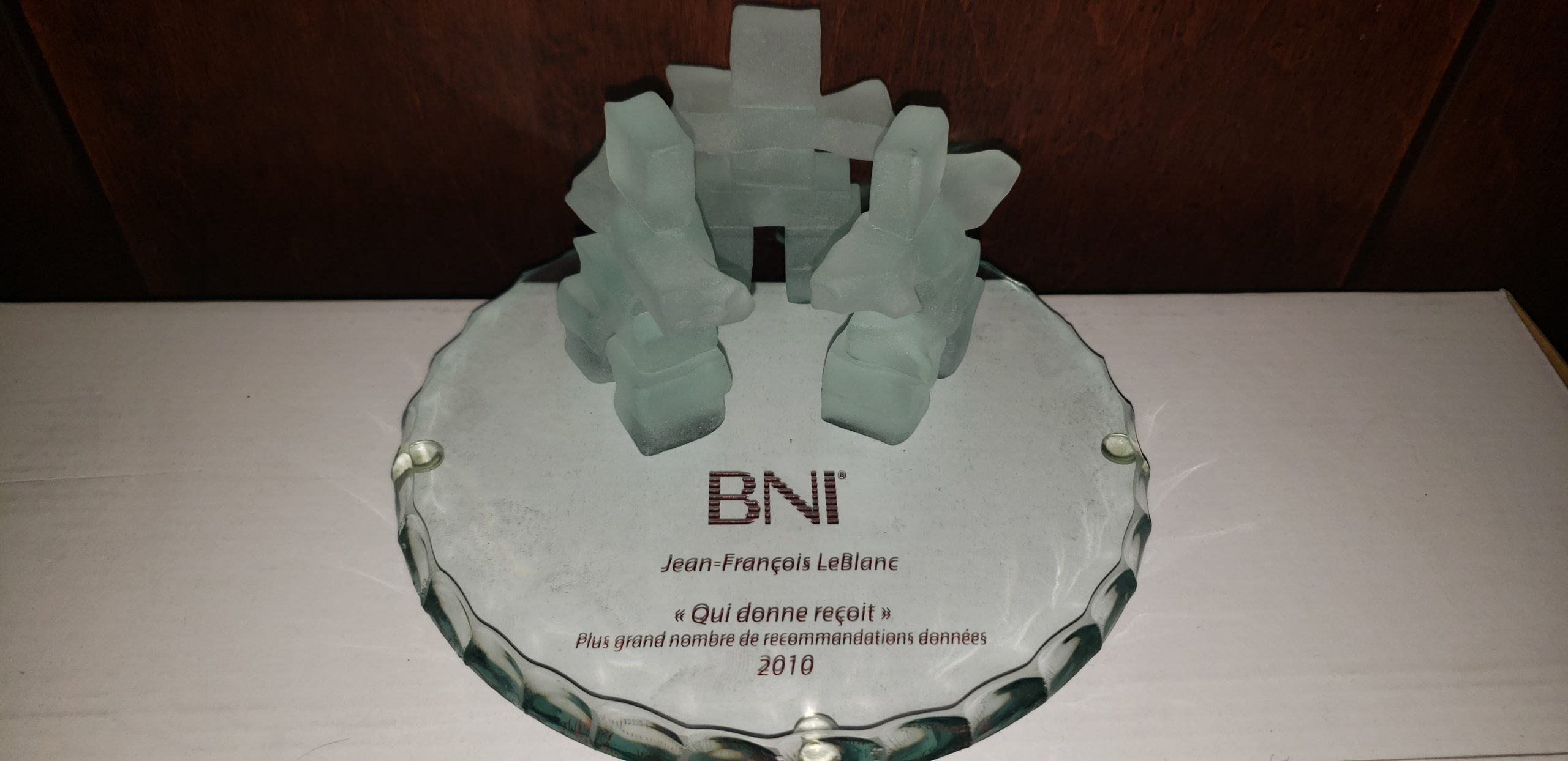 Quelques diplômes de mon temps dans les BNI (Business Network International)