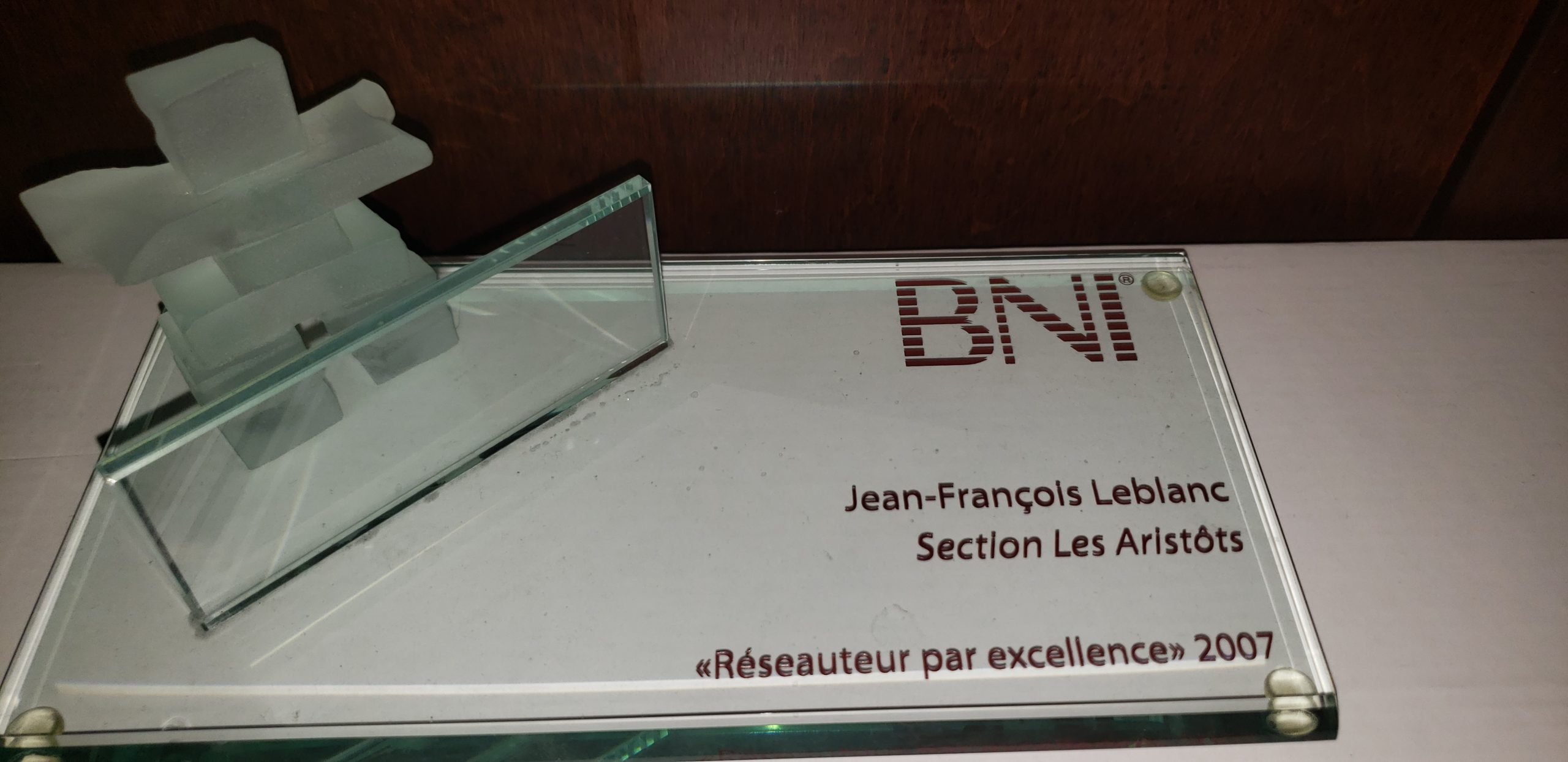Quelques diplômes de mon temps dans les BNI (Business Network International)