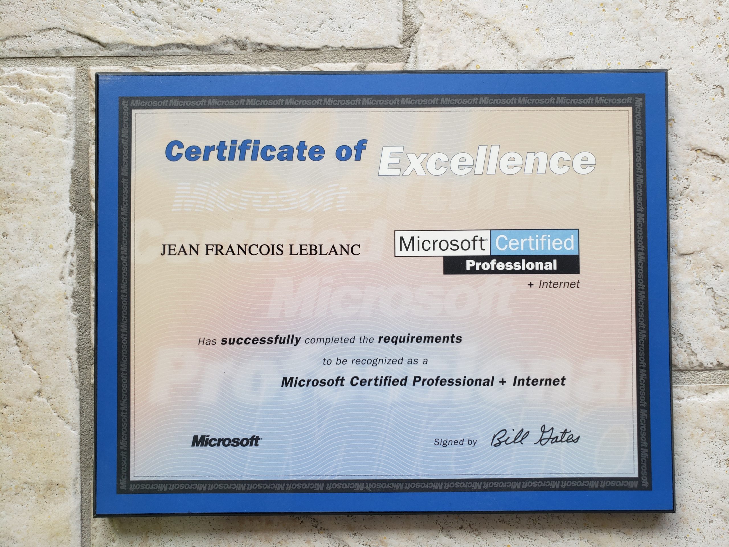 MCP+I (Microsoft certified professional + Internet)