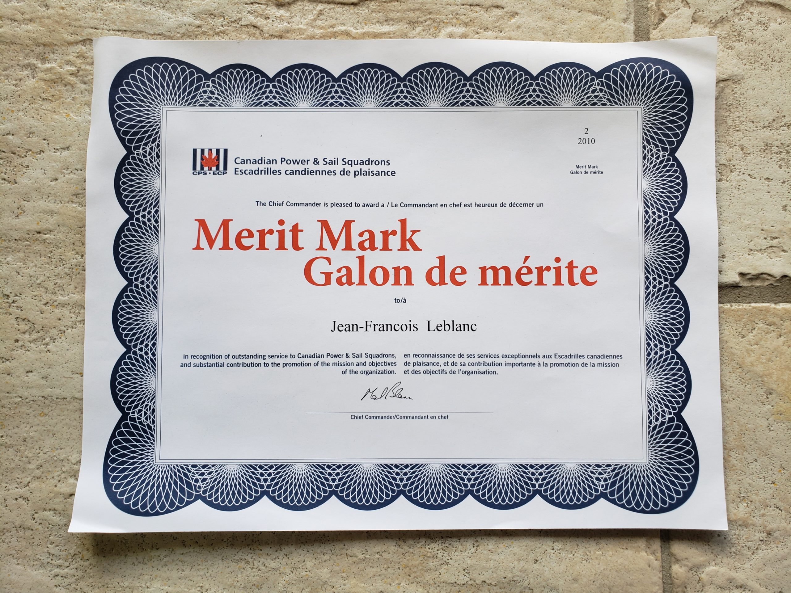 ECP Galon de mérite 2