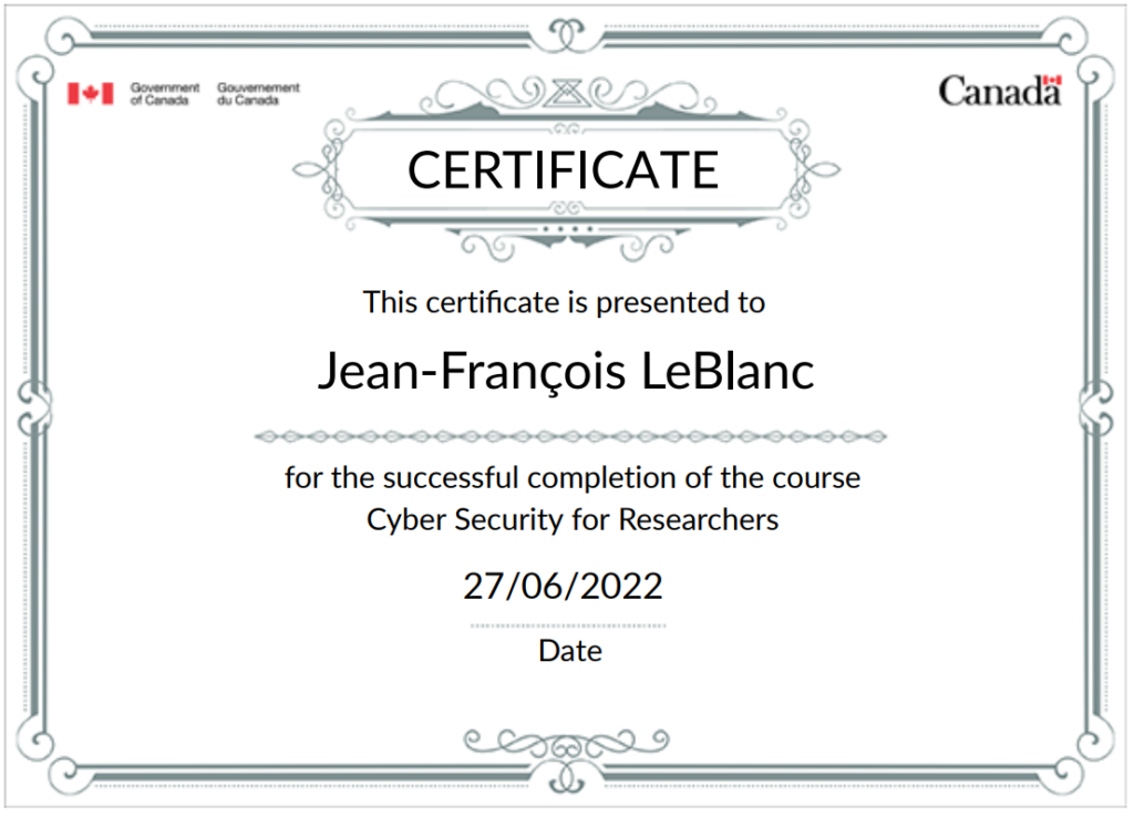 Cyber Security for Researchers