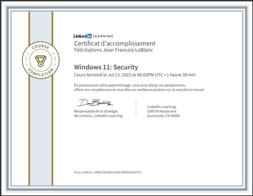 Windows 11 Security - sécurité Windows 11